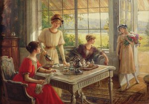 Mulheres tomando chá